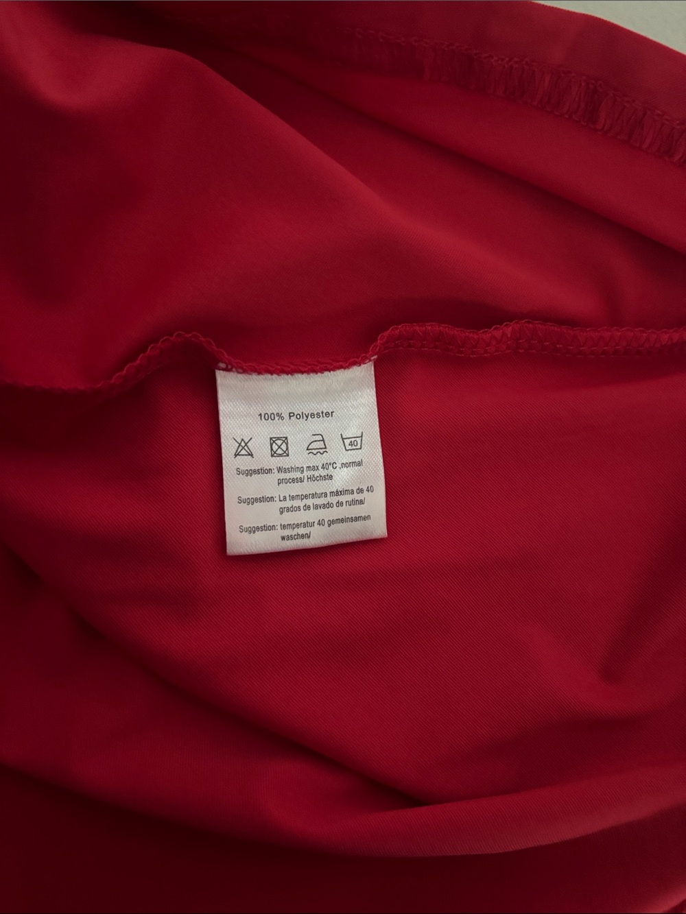 Women’s Red Ruffle Skirt - Picture 7 of 7